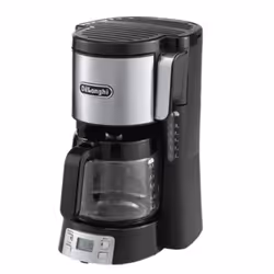 De’Longhi ICM15250, Drip coffee maker, 1.25 L, Ground coffee, 1000 W, Black, Stainless steel