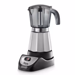 De’Longhi EMKM 6 "Alicia", Electric moka pot, Ground coffee, 450 W, Black, Silver