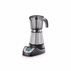 De’Longhi Alicia Plus EMKP 63.B, Electric moka pot, 0.25 L, Ground coffee, 450 W, Black, Silver
