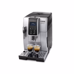 De’Longhi DINAMICA ECAM 350.35.SB, Espresso machine, Coffee beans, Ground coffee, Built-in grinder, 1450 W, Black, Silver