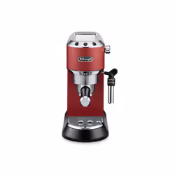 De’Longhi Dedica Style EC 685.R, Espresso machine, 1.1 L, Coffee pod, Ground coffee, 1300 W, Black, Red, Silver
