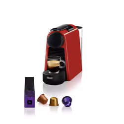 De’Longhi Essenza Mini EN 85.R, Capsule coffee machine, 0.6 L, Coffee capsule, 1370 W, Black, Red