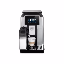 De’Longhi PrimaDonna ECAM610.55.SB, Espresso machine, 2.2 L, Coffee beans, Ground coffee, Built-in grinder, 1450 W, Metallic