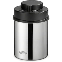 De'Longhi Vacuum Canister for Coffee Storage with Built-in indicator  Coffee Machine Accessories for Coffee Beans  Ground Coffee  Capacity 1300 ml  DL