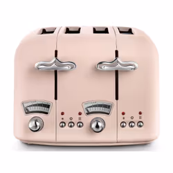 De’Longhi Argento Flora, 4 slice(s), Rose, Buttons, Rotary