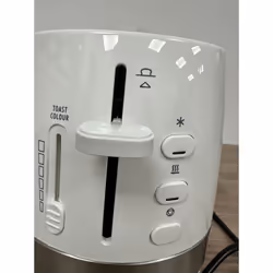 De'Longhi Toaster Active Line CTLA2003W 2 Slice Extra Wide Slots Bagel - White