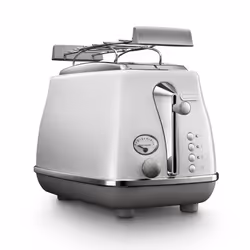 De’Longhi CTOC2103.W, 2 slice(s), White, Stainless steel, Buttons, Level, Rotary, 900 W, 220 - 240 V