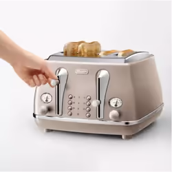De’Longhi Icona Metallics 6 4 slice(s) 1800 W Beige