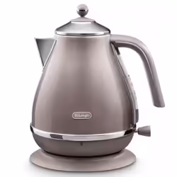 De’Longhi Icona Metallics, 1.7 L, 3000 W, Pink, Stainless steel, Water level indicator, Filtering