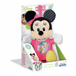 Clementoni Baby Minnie Lightin Plush, Toy animals, 1 yr(s), Interactive, Sounding, LR44
