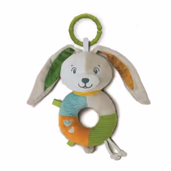 Clementoni Soft Rattle Lovely Bunny, Boy/Girl, 0 month(s), Multicolour