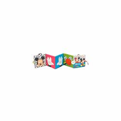 17721 Disney Baby-Book and Cot Panel, Toddler Plush, Early Years, Infant, New Born Soft Toys Gift, Multicolour, Medio