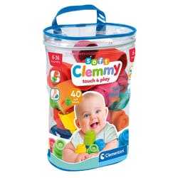 Clementoni - 17878 - Soft Clemmy - Zachte Zak Met 40 Blokken - Blokken Voor Kinderen, Sensorisch Spel, Educatief Speelgoed Baby's Van 6-36 Maanden, G