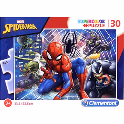 Clementoni - 20250 - Supercolor Puzzle for children - Spiderman - 30 Pieces
