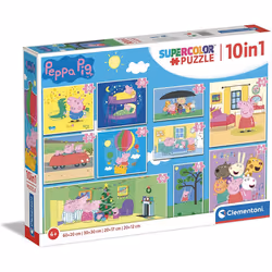 Clementoni Peppa Pig Supercolor 10 in 1, Cartoons, 4 yr(s)