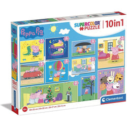 Clementoni Peppa Pig Supercolor 10 in 1 Jigsaw puzzle Cartoons