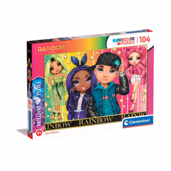 Clementoni Rainbow High Puzzle Of 104 Pieces - Version 3 - 48.5 x 33.5 CM