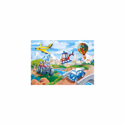 21619, Means of Transport Supercolor Puzzles for Children - 2 x 60 Pieces, Ages 5 years Plus