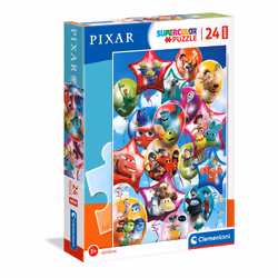 Clementoni 24215, Pixar Palemenrty Supercolor Maxi Puzzle for Children, Ages 3 Years Plus