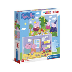 Clementoni Peppa Pig Puzzle Of 2 x 20 Pieces - 28 x 24.4 x 3.9 CM