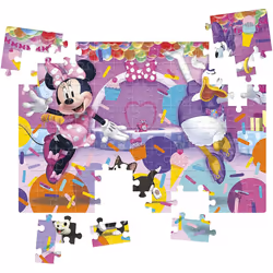 Clementoni 25735 Disney Minnie Supercolor Minnie-104 Pieces-Jigsaw Puzzle for Kids Age 6, Multicolor, Medium