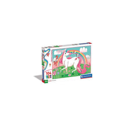 - 27109 - SupercolorÂ Â Unicorn BrilliantÂ -Â Puzzle for children - 104Â pieces