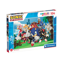 Clementoni Sonic The Hedgehog Puzzle Of 104 Pieces - 34.3 x 24.3 x 3.5 CM