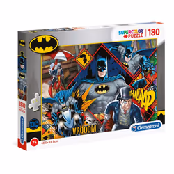 - 29108 - Supercolor Puzzle - Batman - 180 Pieces - Made In Italy, Jigsaw Puzzle For Kids