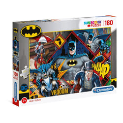 - 29108 - Supercolor Puzzle - Batman - 180 Pieces - Made In Italy, Jigsaw Puzzle For Kids