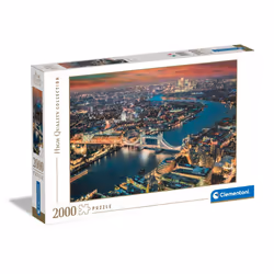 32082 Jigsaw Collection Aerial View 2000 Pieces-Puzzle for Adults 14-99 Years, Gift for Men/Women, City, London, Um, Made in ...