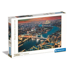32082 Jigsaw Collection Aerial View 2000 Pieces-Puzzle for Adults 14-99 Years, Gift for Men/Women, City, London, Um, Made in Italy, Multicolor