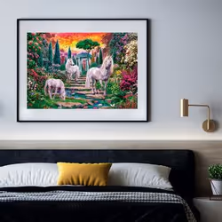 Clementoni Classical garden unicorns Jigsaw puzzle 2000 pc(s) Animals