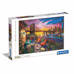 Clementoni Manhattan balcony sunset, 3000 pc(s), City, 10 yr(s)