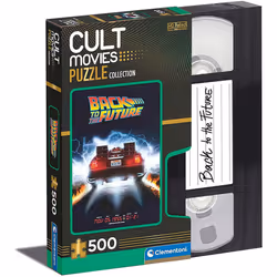 Clementoni 35110 Cult Movies Back to The Future 500 Pieces, Made in Italy, Jigsaw Puzzle for Adults, Multicolor, Medium