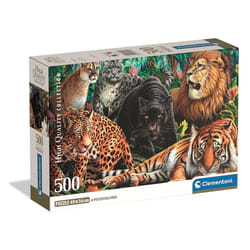 Wild Cats Puzzle 500 pieces. 49 x 36 cm. Age 10+. Tiger Lion Puma