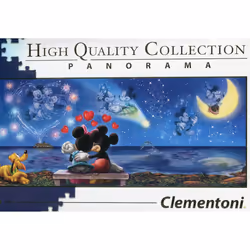 Clementoni 39449 Disney Panorama Collection Clementoni-39449-Disney Panorama Collection-Mickey & Minnie-1000 Pieces, Multi-Co ...