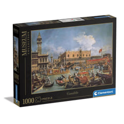 Clementoni - Museum Collection-Canaletto, Return of Bucentaur at The Molo On Ascension Day-1000 Adult Pieces, Art, Puzzle Paintings, Famous Paintings