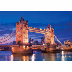 Clementoni Tower Bridge At Night, 1000 pc(s), Buildings, 10 yr(s)