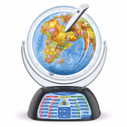 Clementoni 61362 Digital Interactive Children Age 7, Educational Toys, World, Globe Light, English Version, Multicolour
