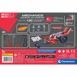 Clementoni Science Museum Mechanics - Roadster And Dragster