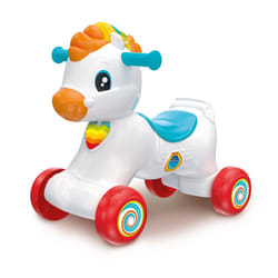 Clementoni- Tito the Rocking Horse & Runner: With Music, Songs & Educational Content (Numbers, Letters) for Babies (10+ Months)