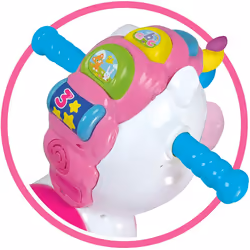 Clementoni 61764 Unicorn 3 in 1 Ride On for children, Multicoloured