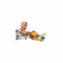 75086 Science & Play Cyber Blaster Arm, Robotic Glove That Shoots Soft Disks, Scientific Toys, Experiment Kit Age 8, English Version, Made in Italy