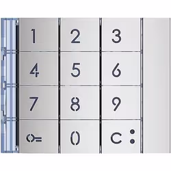 bticino 353001, Keypad, Aluminium, bticino, 1 pc(s)