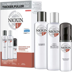 nioxin system 4 starter kit shampoo, conditioner, scalp hair treatment
