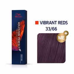 Wella Koleston Perfect Me+ Vibrant Reds, Brown, 33/66, Unisex, 60 ml, All hair, Shine