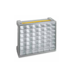 Terry Store-Age Poker Small parts box Grey, Transparent