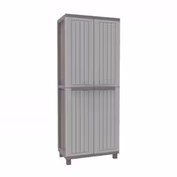 Terry Store-Age JWood 268, Storage cabinet, Floorstanding, By-the-wall cabinet, 3 shelves, 2 door(s), Grey, Taupe