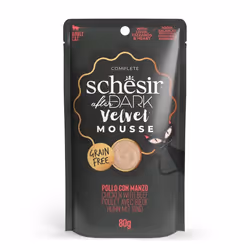 Schesir 21232304, Adult, Any breed, Beef, Chicken, 80 g, Grain free
