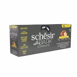 Schesir 21119904, Adult, Any breed, Beef, Chicken, Duck, Quail egg, 80 g, Grain free